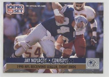 1991 Pro Set - [Base] #12.2 - League Leader - Jay Novacek (Receiving in Stat Header Not Complete)