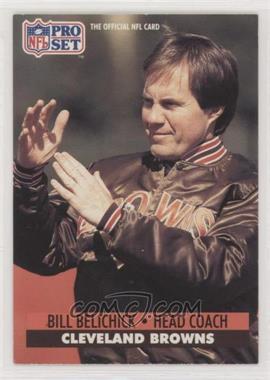 1991 Pro Set - [Base] #126 - Bill Belichick [EX to NM]