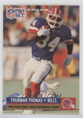 1991 Pro Set - [Base] #13 - League Leader - Thurman Thomas