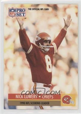 1991 Pro Set - [Base] #14 - League Leader - Nick Lowery