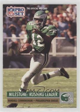 1991 Pro Set - [Base] #24 - Milestone - Randall Cunningham