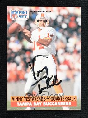 1991 Pro Set - [Base] #314 - Vinny Testaverde [JSA Certified COA Sticker]