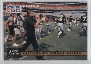 1991 Pro Set - [Base] #325 - 1990 Replay - Falcons Outshoot Oilers