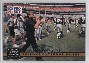 1991 Pro Set - [Base] #325 - 1990 Replay - Falcons Outshoot Oilers