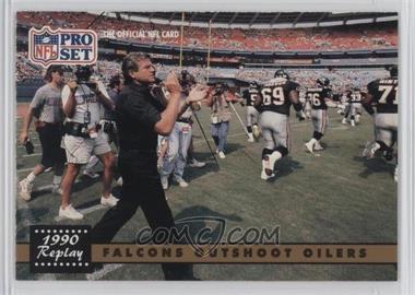 1991 Pro Set - [Base] #325 - 1990 Replay - Falcons Outshoot Oilers