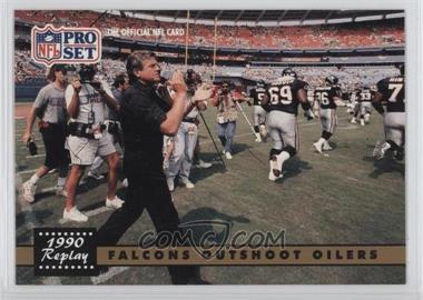 1991 Pro Set - [Base] #325 - 1990 Replay - Falcons Outshoot Oilers