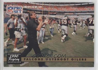 1991 Pro Set - [Base] #325 - 1990 Replay - Falcons Outshoot Oilers