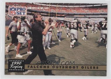 1991 Pro Set - [Base] #325 - 1990 Replay - Falcons Outshoot Oilers