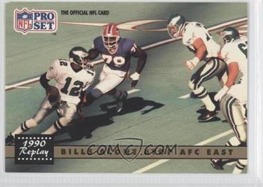 1991 Pro Set - [Base] #334.2 - 1990 Replay - Bills Alone Atop AFC East (Corrected: NFLPA Logo on Back)