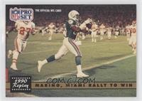 1990 Replay - Marino, Miami Rally to Win (TM on Chiefs Player's Shoulder) [EX&n…