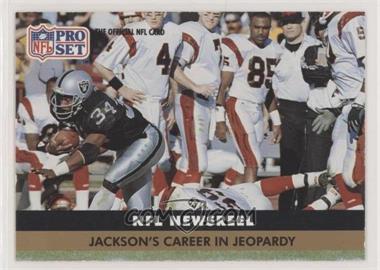 1991 Pro Set - [Base] #346 - NFL Newsreel - Jackson's Career in Jeopardy