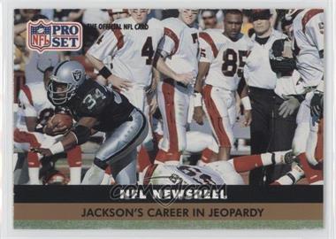 1991 Pro Set - [Base] #346 - NFL Newsreel - Jackson's Career in Jeopardy