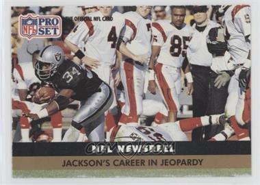 1991 Pro Set - [Base] #346 - NFL Newsreel - Jackson's Career in Jeopardy