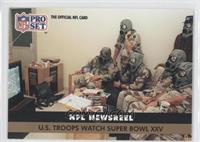 NFL Newsreel - U.S. Troops Watch Super Bowl XXV