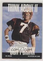 Think About It - Boomer Esiason (Large Text on Back) [EX to NM]