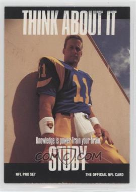 1991 Pro Set - [Base] #374.1 - Think About It - Jim Everett (Small Text on Back) [EX to NM]