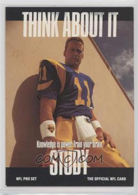 1991 Pro Set - [Base] #374.1 - Think About It - Jim Everett (Small Text on Back)