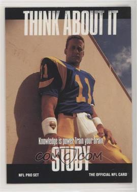 1991 Pro Set - [Base] #374.1 - Think About It - Jim Everett (Small Text on Back)