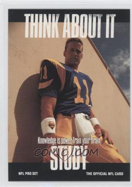 1991 Pro Set - [Base] #374.2 - Think About It - Jim Everett (Large Text on Back)