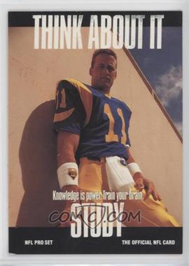 1991 Pro Set - [Base] #374.2 - Think About It - Jim Everett (Large Text on Back)