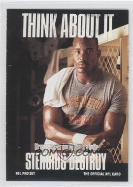 1991 Pro Set - [Base] #377.1 - Think About It - Charles Mann (Small Text on Back)