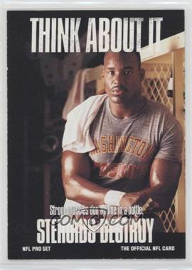 1991 Pro Set - [Base] #377.2 - Think About It - Charles Mann (Large Text on Back) [EX to NM]