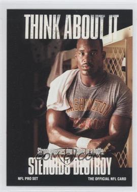 1991 Pro Set - [Base] #377.2 - Think About It - Charles Mann (Large Text on Back)