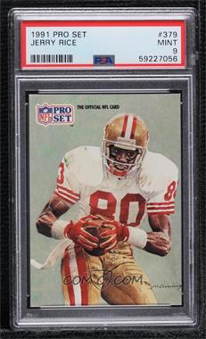 1991 Pro Set - [Base] #379 - All-NFC Team - Jerry Rice [PSA 9 MINT]