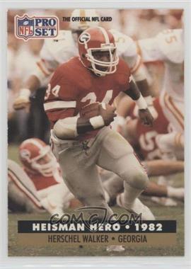 1991 Pro Set - [Base] #44 - Heisman Hero - Herschel Walker