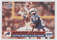 Super Bowl XXV Replay - Guyton Breaks Up 2 Key Passes (Myron Guyton)