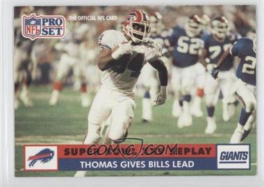 1991 Pro Set - [Base] #52 - Super Bowl XXV Replay - Thomas Gives Bills Lead