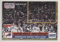 Super Bowl XXV Replay - Norwood Misses Field Goal [EX to NM]