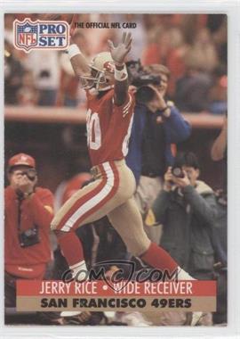 1991 Pro Set - [Base] #654 - Jerry Rice