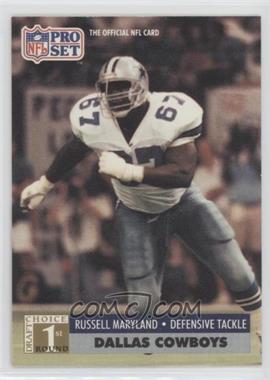 1991 Pro Set - [Base] #730 - 1st Round Draft Choice - Russell Maryland