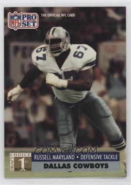 1991 Pro Set - [Base] #730 - 1st Round Draft Choice - Russell Maryland