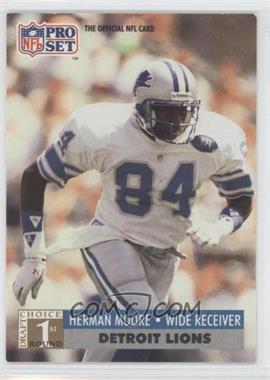 1991 Pro Set - [Base] #739 - 1st Round Draft Choice - Herman Moore