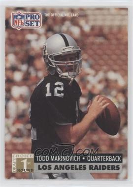 1991 Pro Set - [Base] #753 - 1st Round Draft Choice - Todd Marinovich