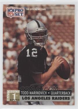 1991 Pro Set - [Base] #753 - 1st Round Draft Choice - Todd Marinovich