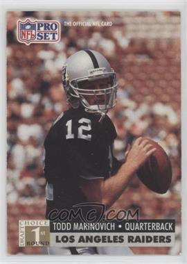 1991 Pro Set - [Base] #753 - 1st Round Draft Choice - Todd Marinovich