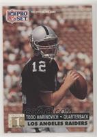 1st Round Draft Choice - Todd Marinovich