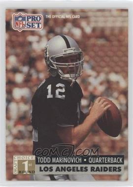 1991 Pro Set - [Base] #753 - 1st Round Draft Choice - Todd Marinovich