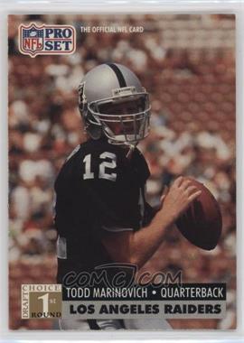 1991 Pro Set - [Base] #753 - 1st Round Draft Choice - Todd Marinovich