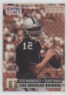 1991 Pro Set - [Base] #753 - 1st Round Draft Choice - Todd Marinovich