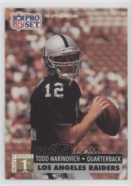 1991 Pro Set - [Base] #753 - 1st Round Draft Choice - Todd Marinovich