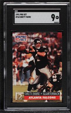 1991 Pro Set - [Base] #762 - 2nd Round Draft Choice - Brett Favre [SGC 9 MINT]