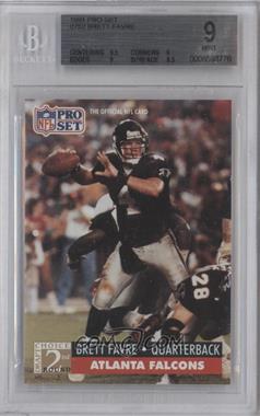 1991 Pro Set - [Base] #762 - 2nd Round Draft Choice - Brett Favre [BGS 9 MINT]