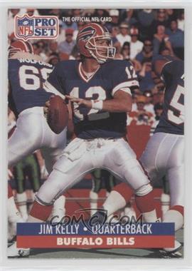 1991 Pro Set - [Base] #78.2 - Jim Kelly (No NFLPA Logo on back)
