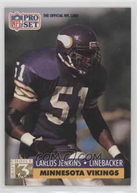 1991 Pro Set - [Base] #794 - 3rd Round Draft Choice - Carlos Jenkins