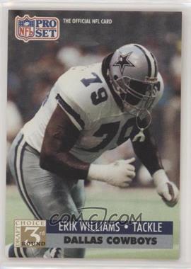 1991 Pro Set - [Base] #799 - 3rd Round Draft Choice - Erik Williams [EX to NM]