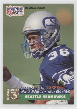 1991 Pro Set - [Base] #803 - 3rd Round Draft Choice - David Daniels